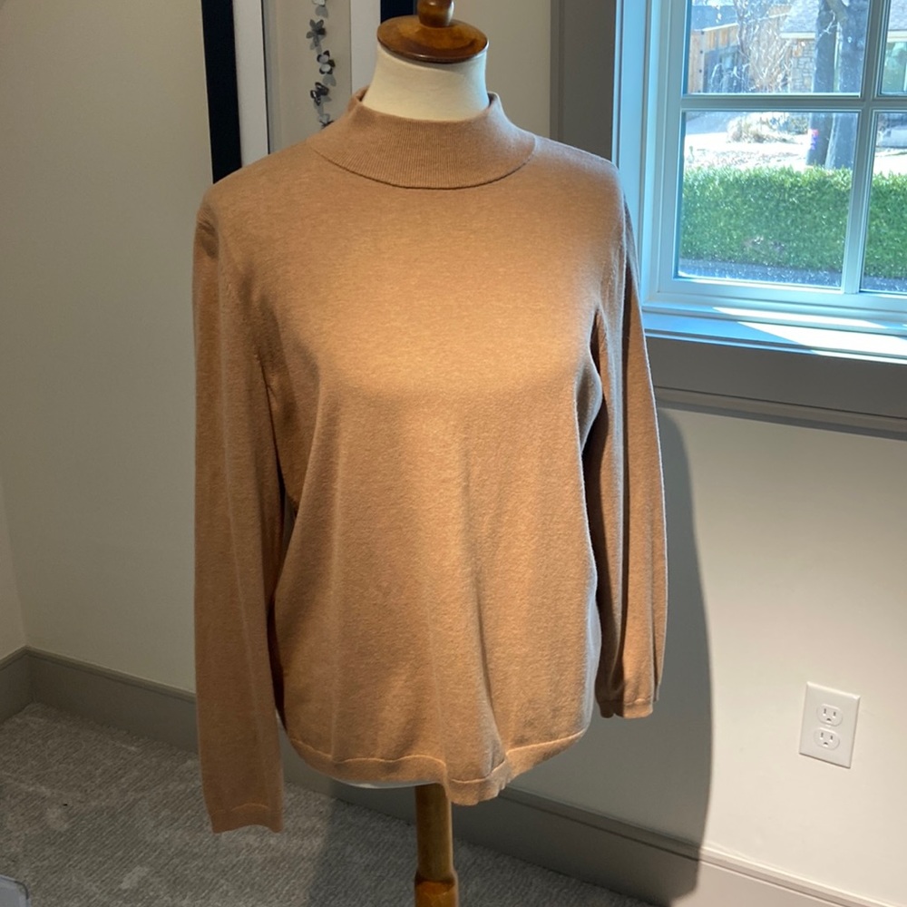 Talbots XL-p L/S Camel Sweater